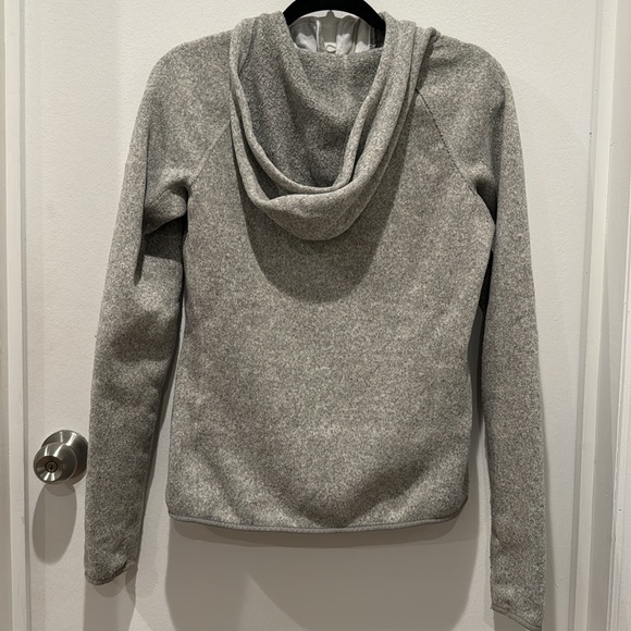 The North Face gray quarter zip and button up hoodie - Picture 5 of 8